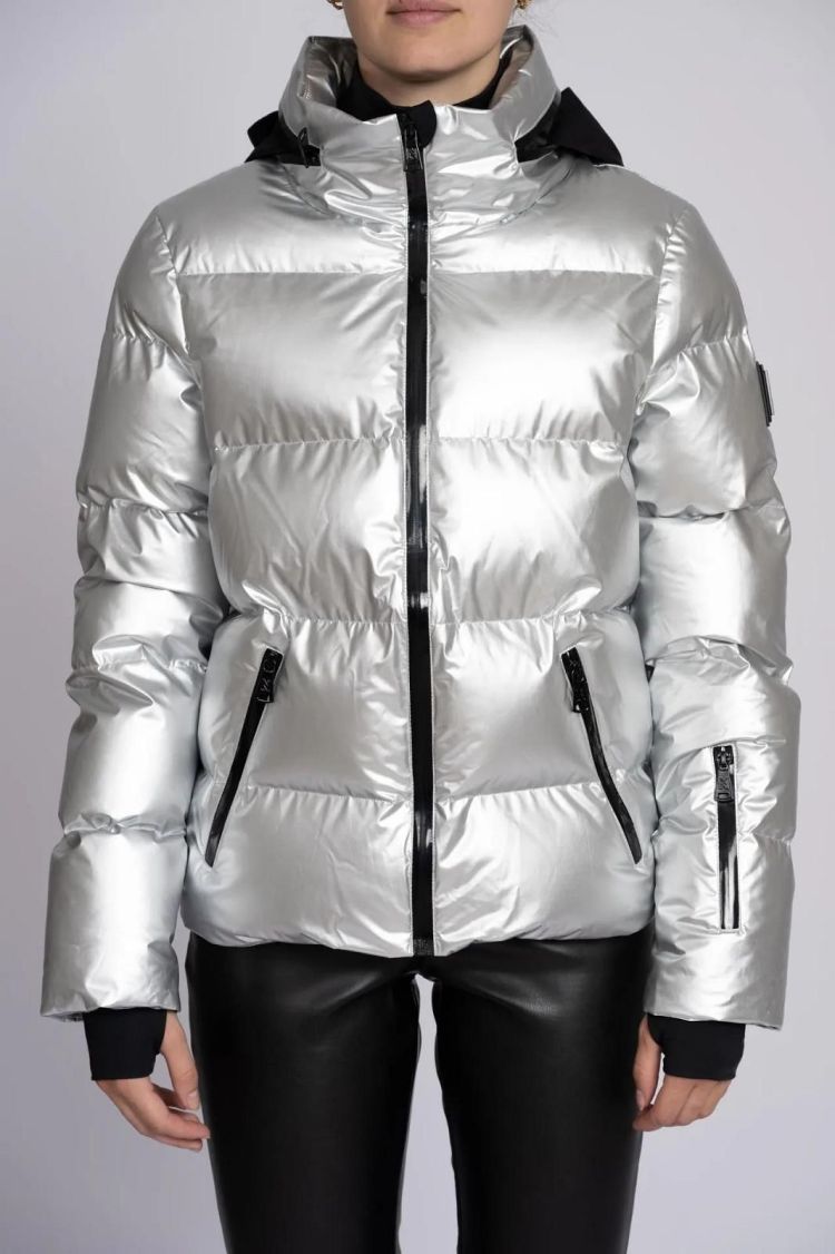 NIKKIE Ski-jas Zilver dames (GSTAAD METALLIC SKI JACKET - N4-274-2407.SILVER) - GL Sport (Sluis)