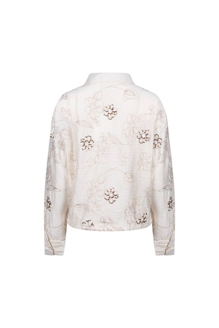 Nukus Blouse Off-white dames (AALIYA BLOUSE EMBROIDERY - AALIYA.BLOUSE.OFFWHITE) - GL Sport (Sluis)