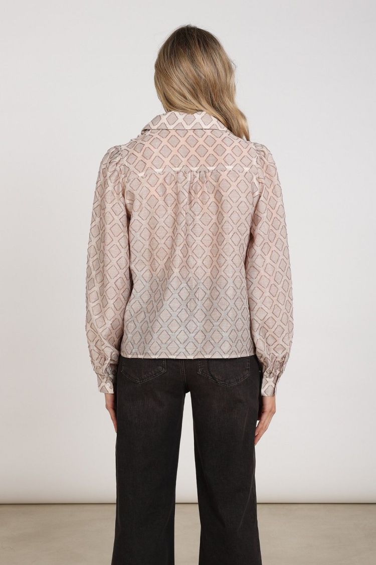Nukus Blouse Beige dames (ANTONELLA BLOUSE PATTERN - ANONELLA.BLOUSE.SAND) - GL Sport (Sluis)
