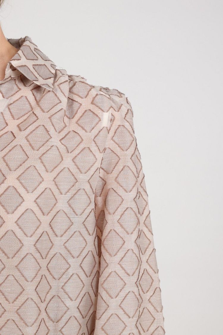 Nukus Blouse Beige dames (ANTONELLA BLOUSE PATTERN - ANONELLA.BLOUSE.SAND) - GL Sport (Sluis)