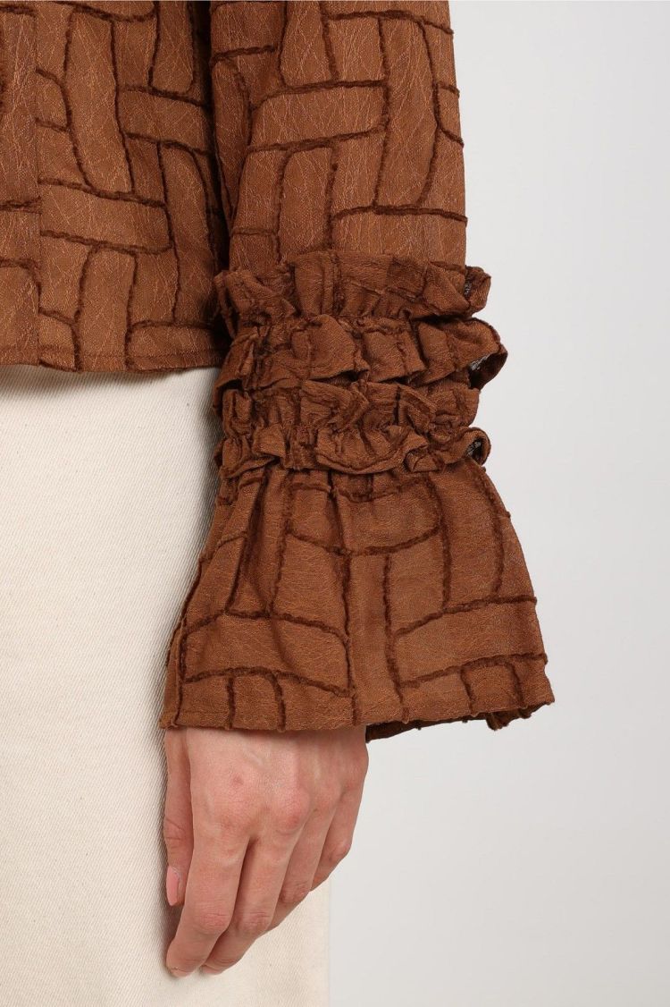 Nukus Blouse Bruin dames (ABBYGAIL BLOUSE  - ABBYGAIL.BLOUSE.ESPRESSO) - GL Sport (Sluis)