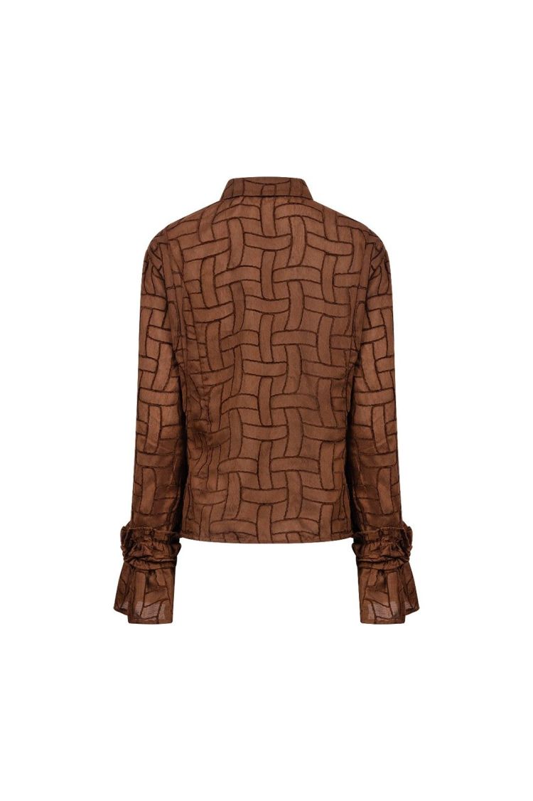 Nukus Blouse Bruin dames (ABBYGAIL BLOUSE  - ABBYGAIL.BLOUSE.ESPRESSO) - GL Sport (Sluis)