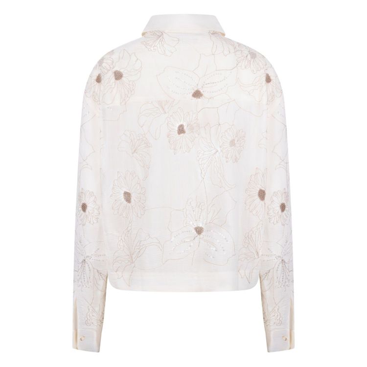 Nukus by Nick Vervoort Blouse Off-white dames (ADORA BLOUSE EMBROIDERY - ADORA.BLOUSE.OFWHT) - GL Sport (Sluis)