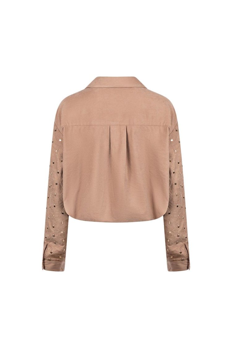 Nukus Blouse Bruin dames (ALLY BLOUSE EMBROIDERY - ALLY.BLOUSE.TOFFEE) - GL Sport (Sluis)