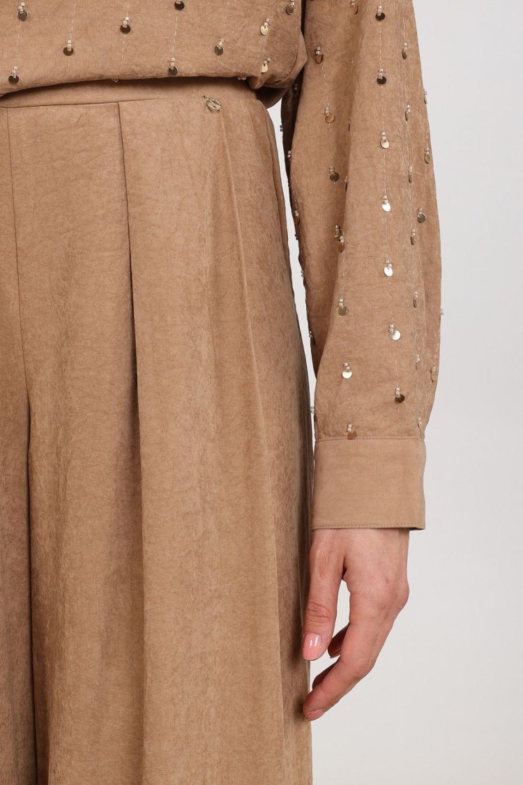 Nukus Blouse Bruin dames (ALLY BLOUSE EMBROIDERY - ALLY.BLOUSE.TOFFEE) - GL Sport (Sluis)
