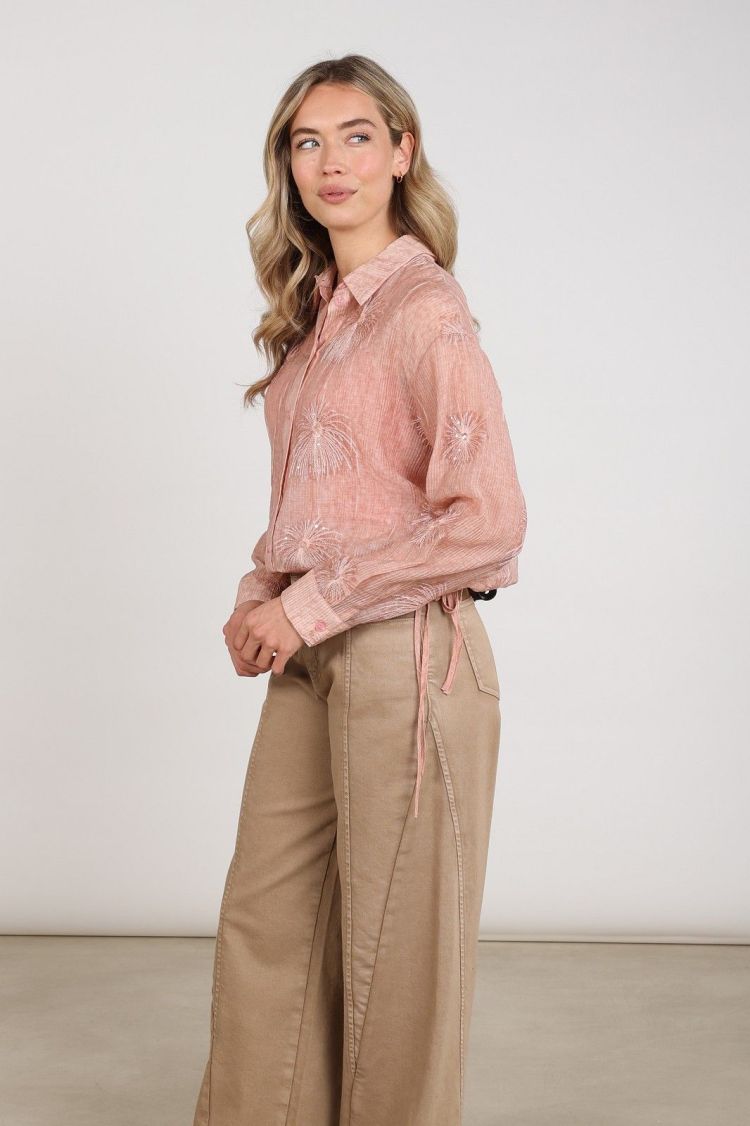 Nukus Blouse Roze dames (ALLY BLOUSE EMBROIDERY - ALLY.BLOUSE.ROSE) - GL Sport (Sluis)