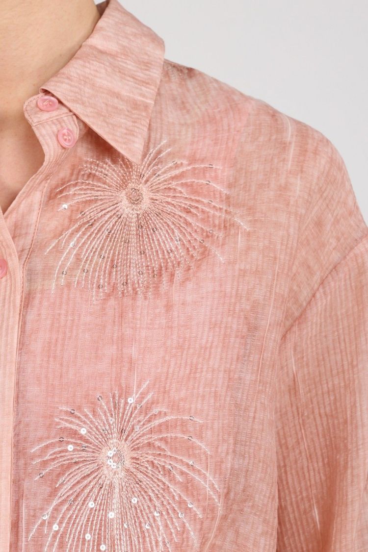 Nukus Blouse Roze dames (ALLY BLOUSE EMBROIDERY - ALLY.BLOUSE.ROSE) - GL Sport (Sluis)