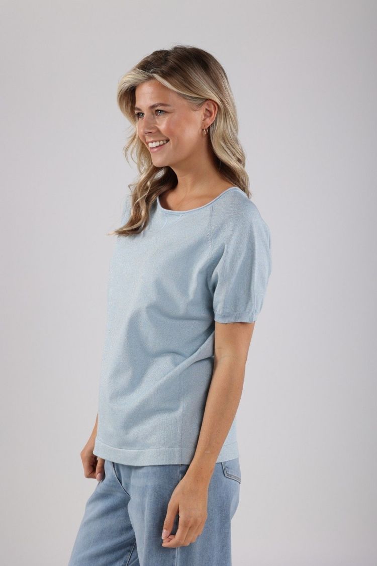 Nukus by Nick Vervoort T-shirt Blauw dames (ANITA TOP LUREX - ANITA.TOP.SKY) - GL Sport (Sluis)