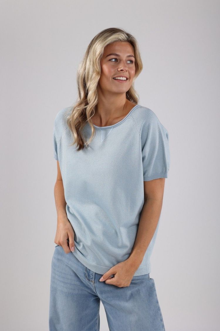 Nukus by Nick Vervoort T-shirt Blauw dames (ANITA TOP LUREX - ANITA.TOP.SKY) - GL Sport (Sluis)