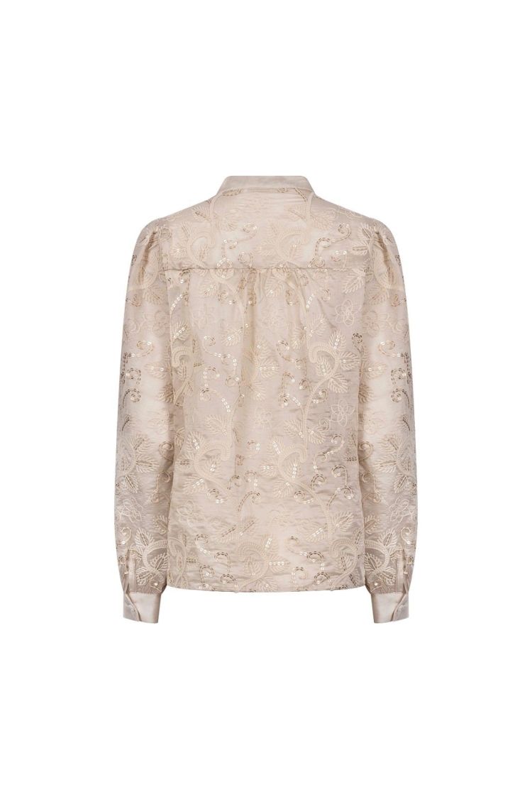 Nukus Blouse Beige dames (ANTONELLA BLOUSE EMBROIDERY - ANTONELLA.BLOUSE.SAND) - GL Sport (Sluis)