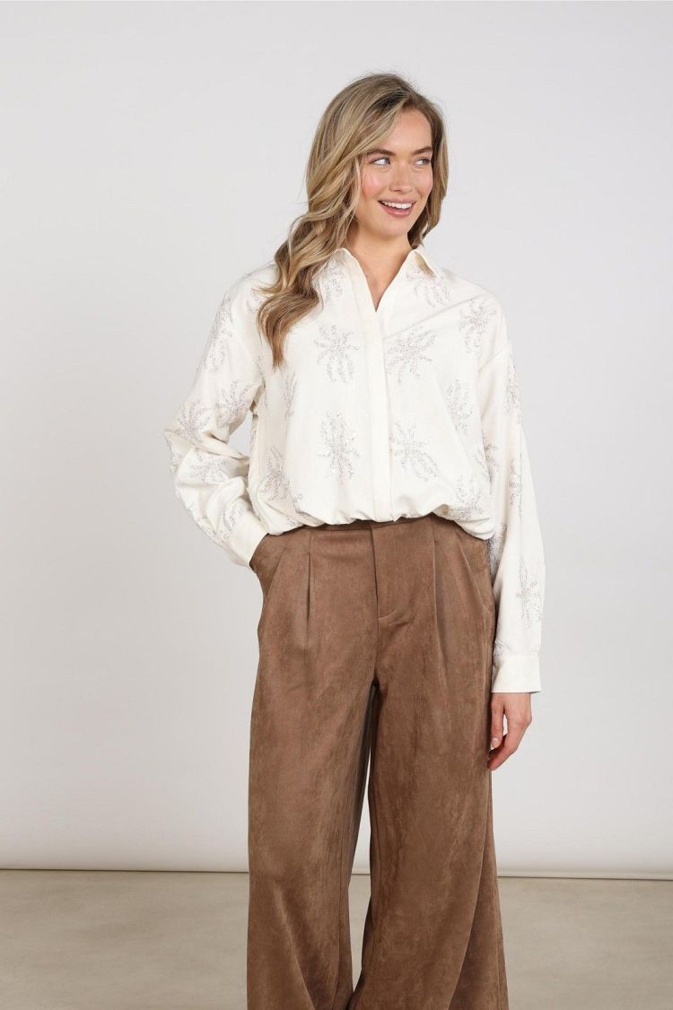 Nukus Blouse Off-white dames (ASTER BLOUSE PAILLET - ASTER.BLOUSE.OFFWHITE) - GL Sport (Sluis)