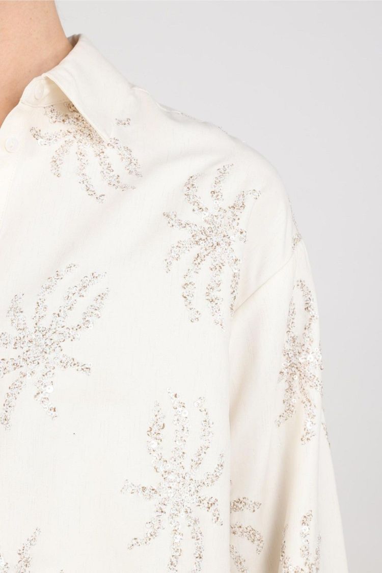 Nukus Blouse Off-white dames (ASTER BLOUSE PAILLET - ASTER.BLOUSE.OFFWHITE) - GL Sport (Sluis)