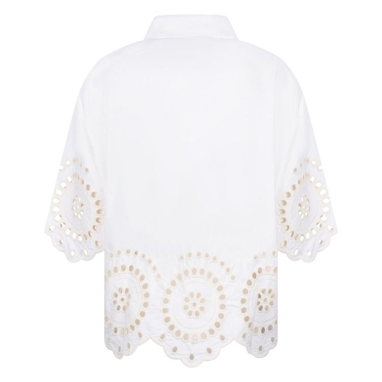 Nukus by Nick Vervoort Blouse Off-white dames (BEAU BLOUSE SS - BEAU.BLOUSE.OFFWHT) - GL Sport (Sluis)
