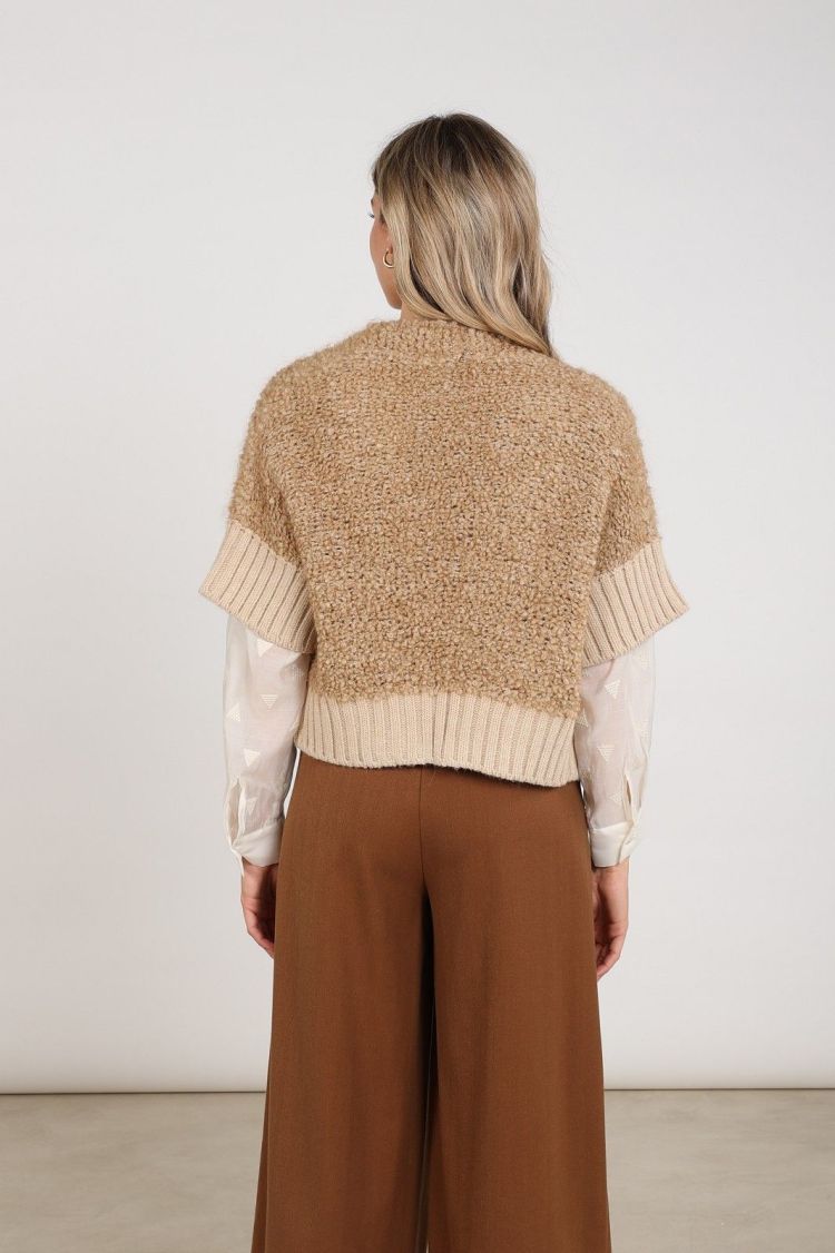 Nukus by Nick Vervoort Vest Bruin dames (BELL CARDIGAN  - BELL.CARD.TOFFEE) - GL Sport (Sluis)