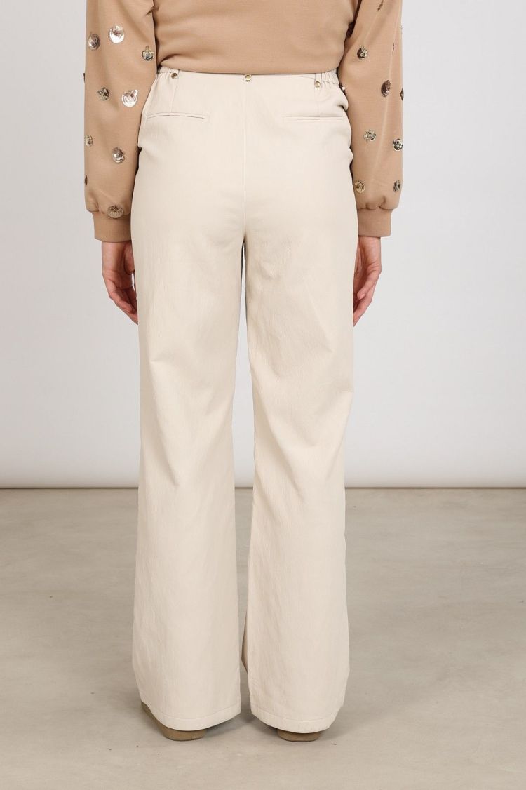 Nukus by Nick Vervoort Broek Beige dames (BEVERLY PANTS PU - BEVERLY.PANTS.SAND) - GL Sport (Sluis)