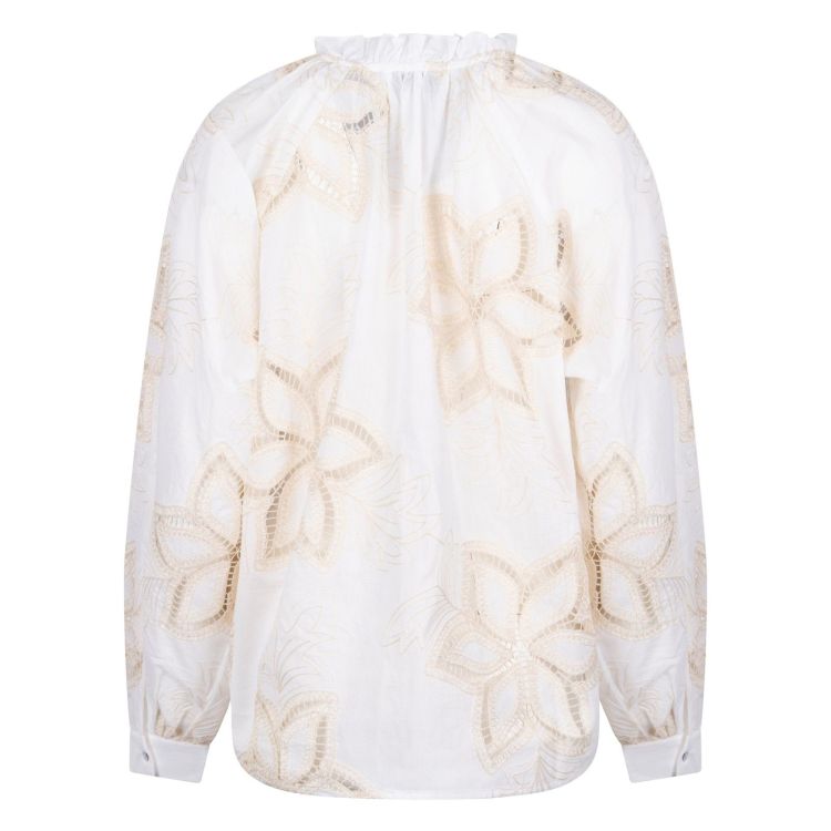 Nukus by Nick Vervoort Blouse Off-white dames (BRIDGET BLOUSE EMBRODERY - BRIDGET.BLOUSE.OFFWHT) - GL Sport (Sluis)