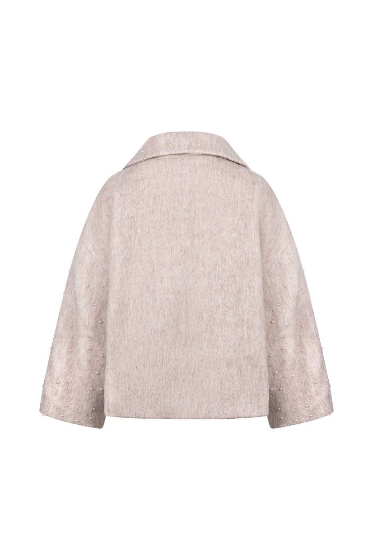 Nukus Jas Beige dames (DANIQUE JACKET PEARLS  - DANIQUE.JCKT.SAND) - GL Sport (Sluis)