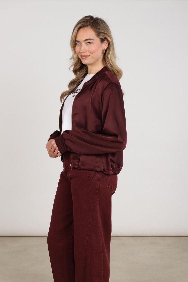 Nukus Jas Rood dames (DENA JACKET SHINY - DENA.JCKT.CHERRY) - GL Sport (Sluis)