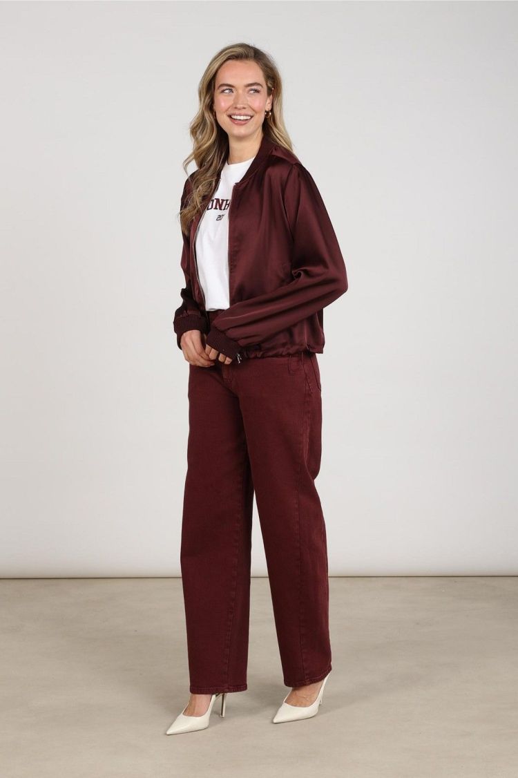 Nukus Jas Rood dames (DENA JACKET SHINY - DENA.JCKT.CHERRY) - GL Sport (Sluis)