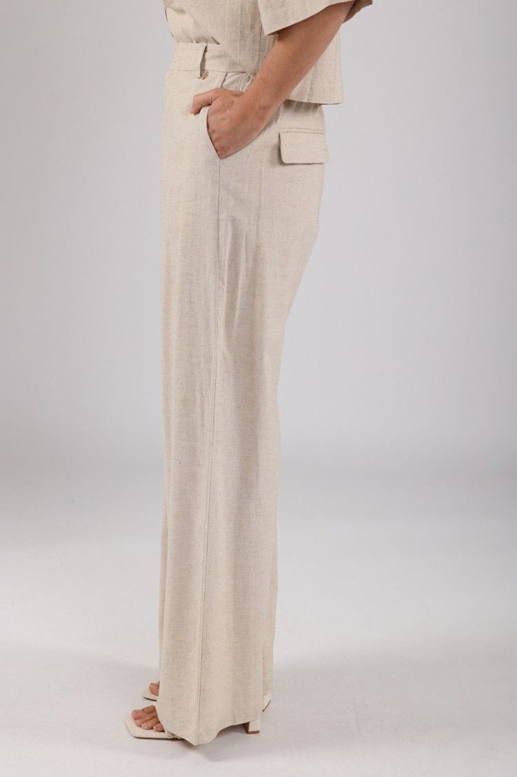 Nukus by Nick Vervoort Broek Beige dames (ELINE PANTS  - ELINE.PANTS.SAND) - GL Sport (Sluis)