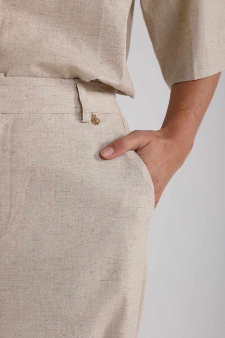 Nukus by Nick Vervoort Broek Beige dames (ELINE PANTS  - ELINE.PANTS.SAND) - GL Sport (Sluis)