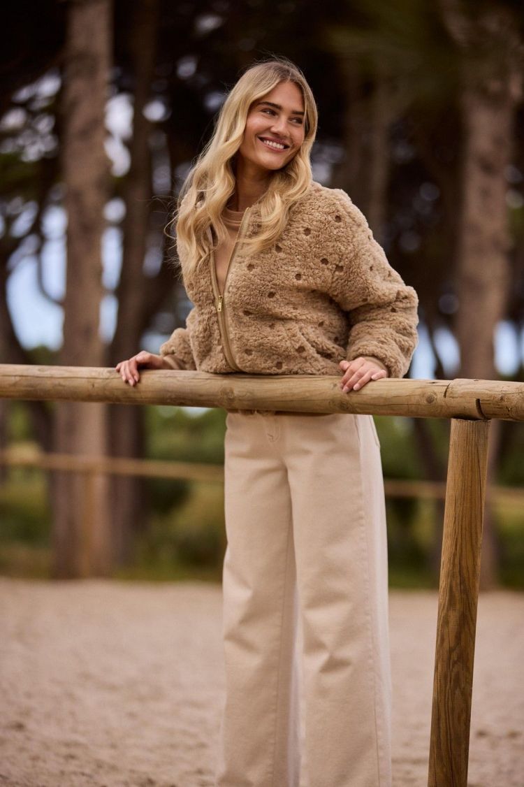 Nukus Vest Beige dames (HENNY JACKET DOTS - HENNY.JACKET.SAND) - GL Sport (Sluis)