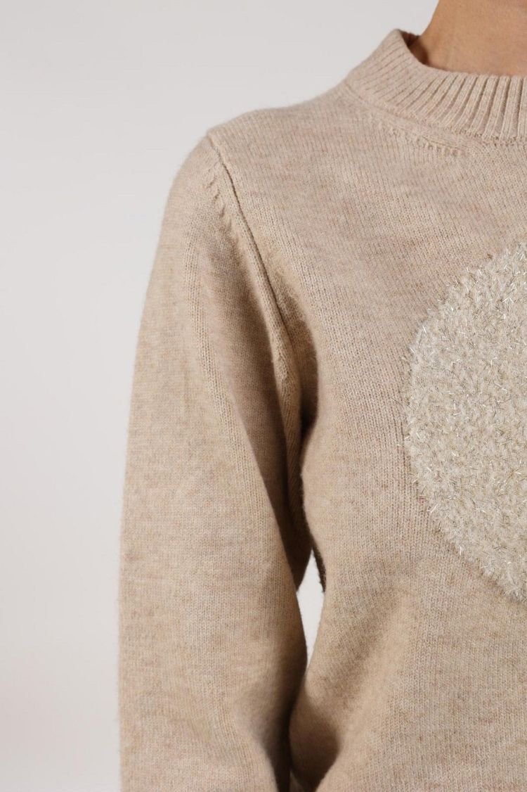 Nukus by Nick Vervoort Pull Beige dames (INTARSIA PULLOVER - INTARSIA PU.SAND) - GL Sport (Sluis)