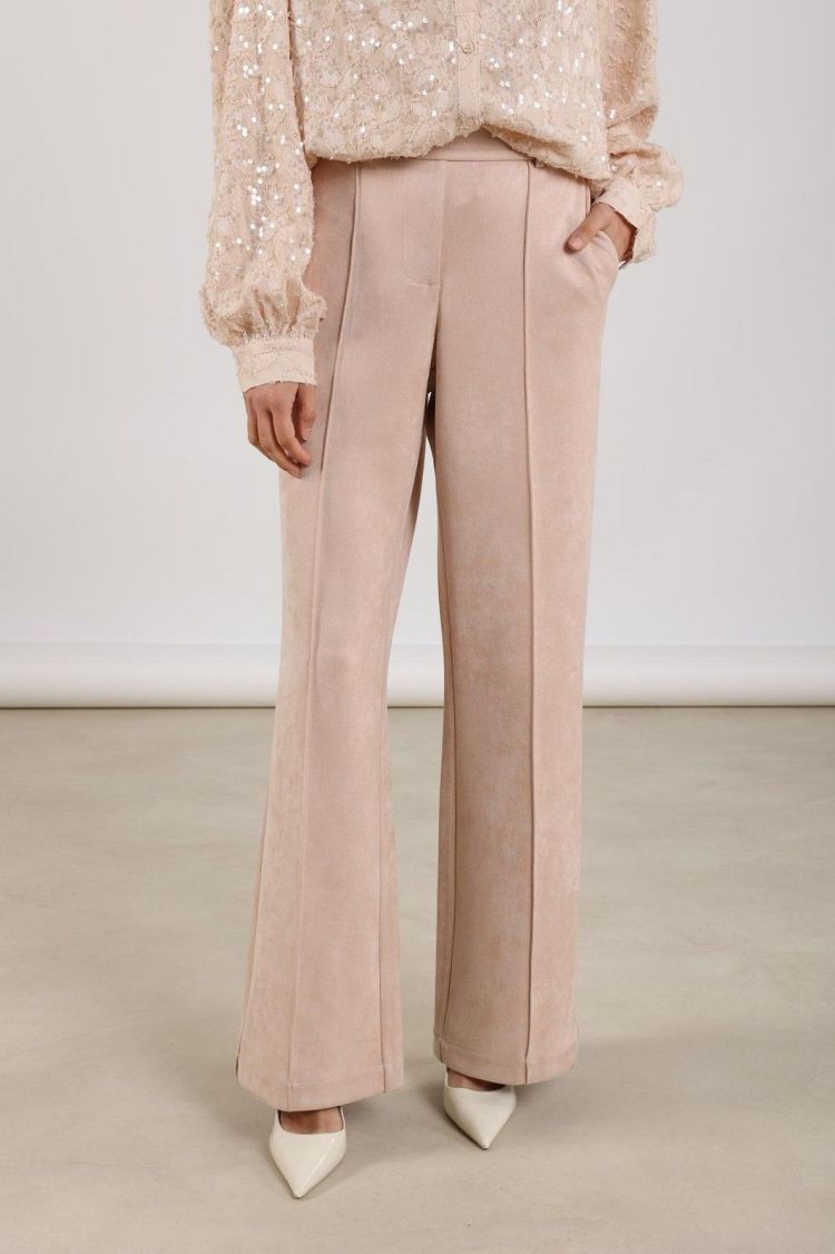 Nukus by Nick Vervoort Broek Roze dames (JILL PANTS SUEDINE - JILL.PA.PINK) - GL Sport (Sluis)