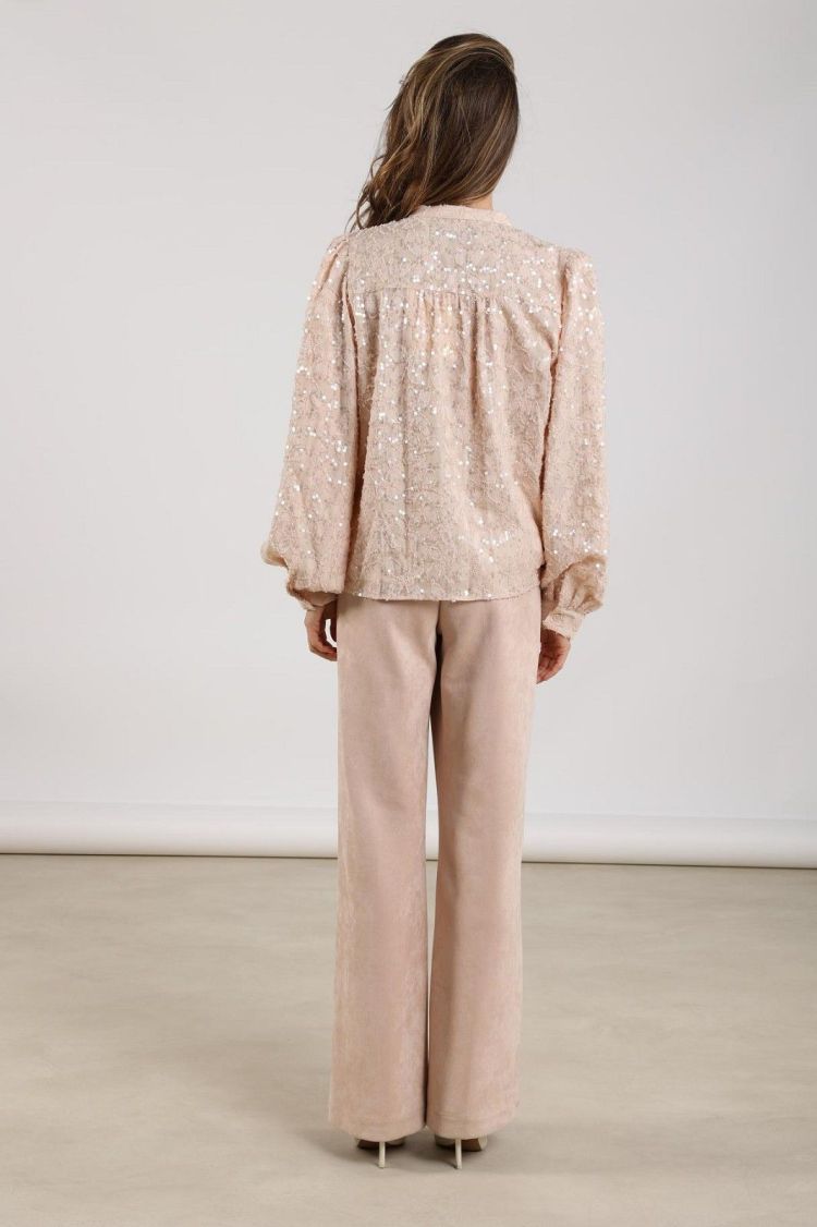 Nukus by Nick Vervoort Broek Roze dames (JILL PANTS SUEDINE - JILL.PA.PINK) - GL Sport (Sluis)