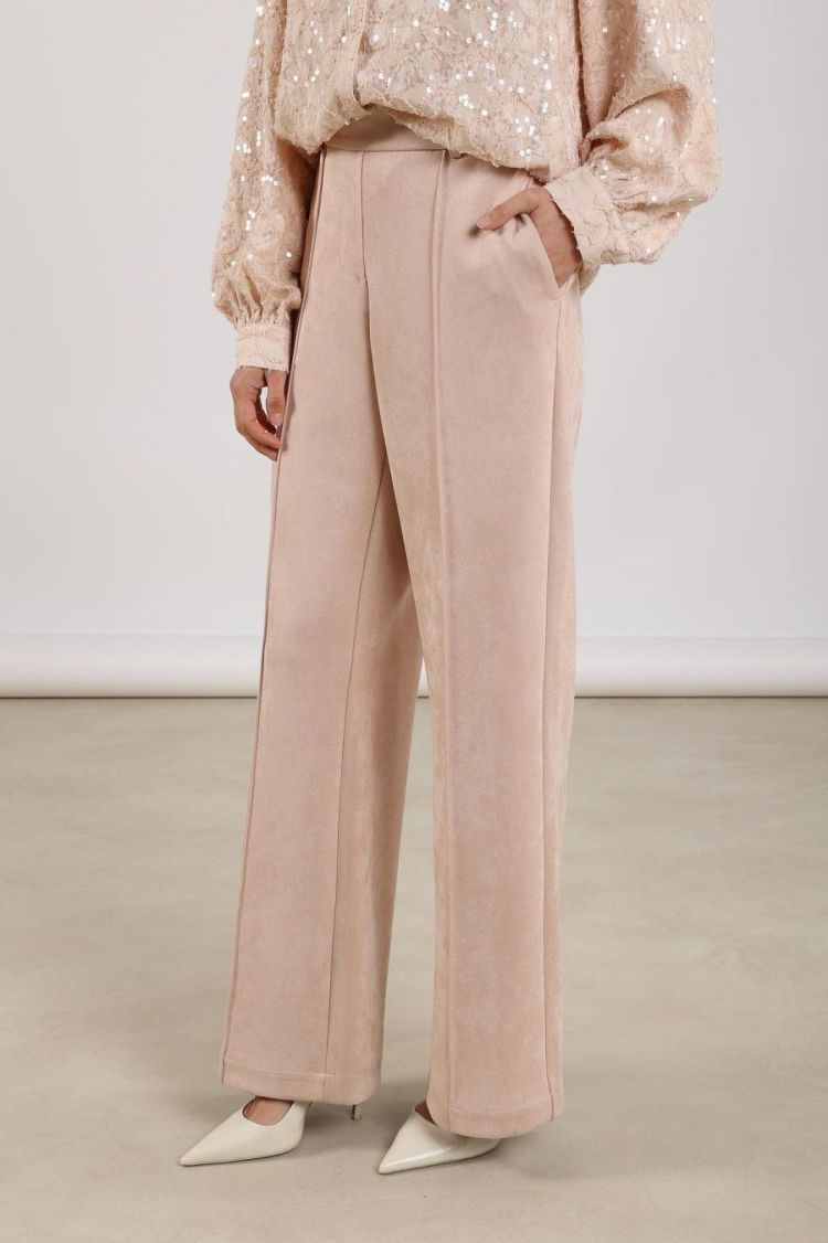 Nukus by Nick Vervoort Broek Roze dames (JILL PANTS SUEDINE - JILL.PA.PINK) - GL Sport (Sluis)