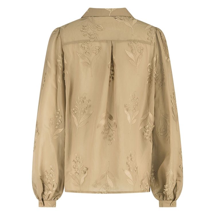Nukus by Nick Vervoort Blouse Bruin dames (JOLIES BLOUSE EMBROIDERY  - JOLIES.BL.CAMEL) - GL Sport (Sluis)