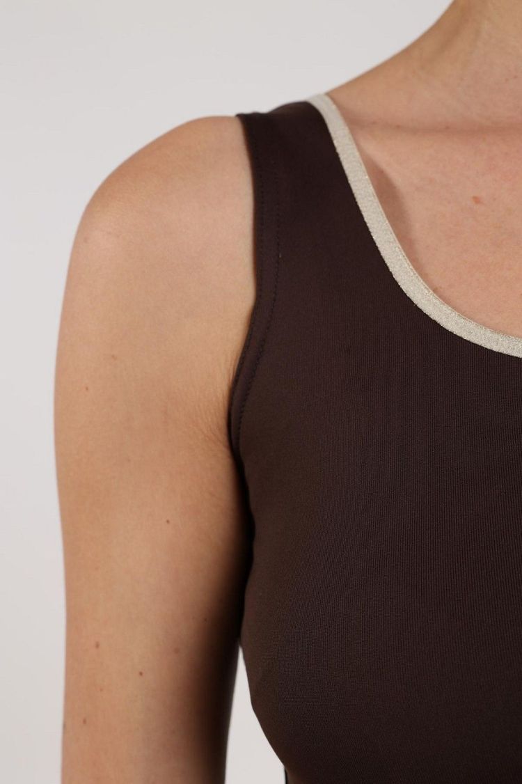 Nukus by Nick Vervoort Top Bruin dames (JUBA SINGLET  - JUBA.SINGLET.CHOCO) - GL Sport (Sluis)