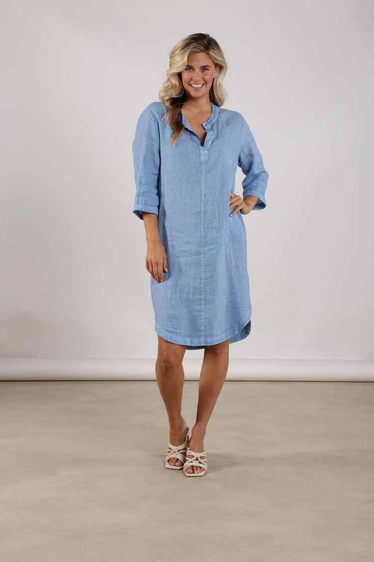 Nukus by Nick Vervoort Jurk Lichtblauw dames (KATE DRESS MIX - KATE.DRESS.CLOUDY) - GL Sport (Sluis)