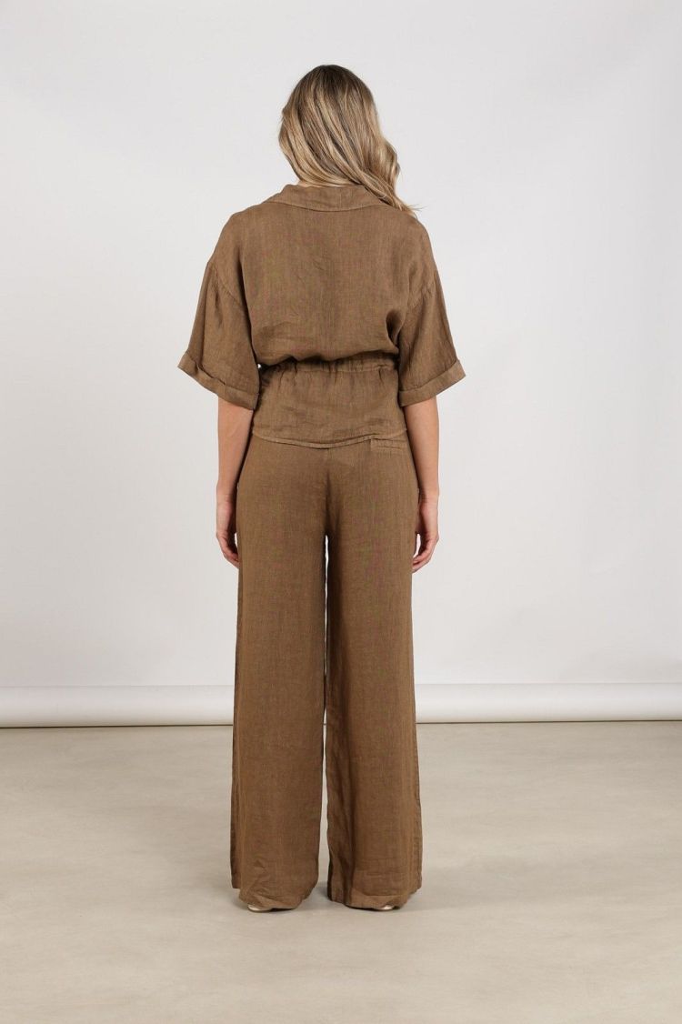 Nukus by Nick Vervoort Broek Bruin dames (KELLY PANTS  - KELLY.PANTS.FANGO) - GL Sport (Sluis)