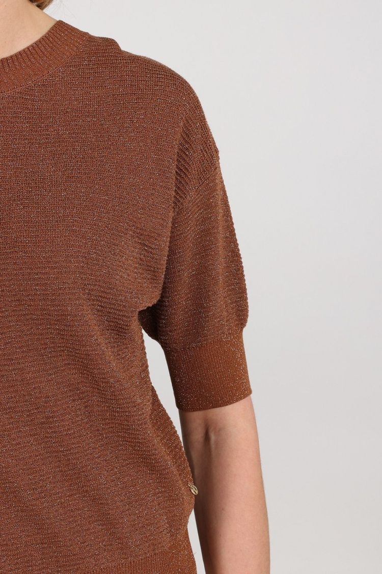 Nukus by Nick Vervoort Top Bruin dames (KINTY TOP LUREX - KINTY.TOP.ESPRESSO) - GL Sport (Sluis)