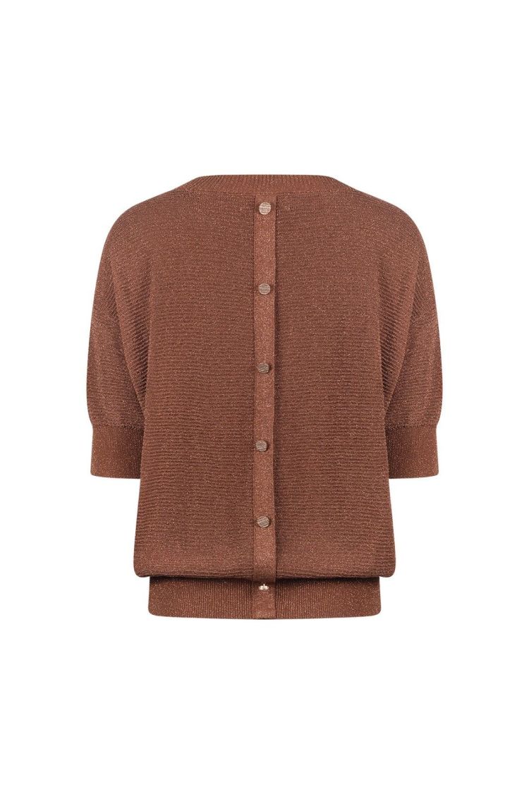 Nukus by Nick Vervoort Top Bruin dames (KINTY TOP LUREX - KINTY.TOP.ESPRESSO) - GL Sport (Sluis)