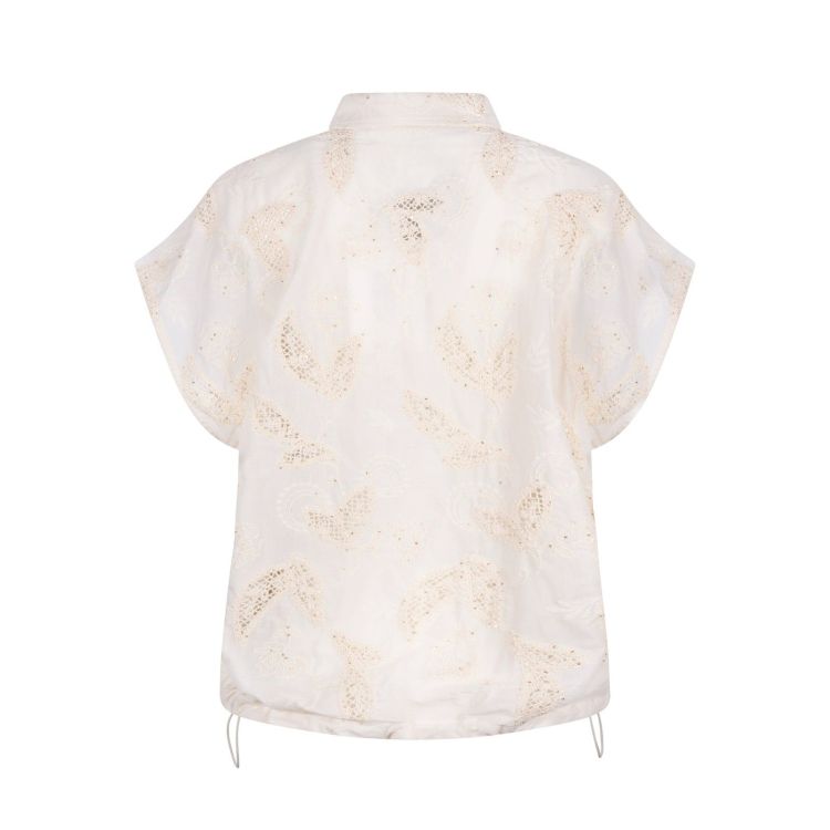 Nukus by Nick Vervoort Blouse Beige dames (LEONORA BLOUSE  - LEONORA.BLOUSE.SAND) - GL Sport (Sluis)