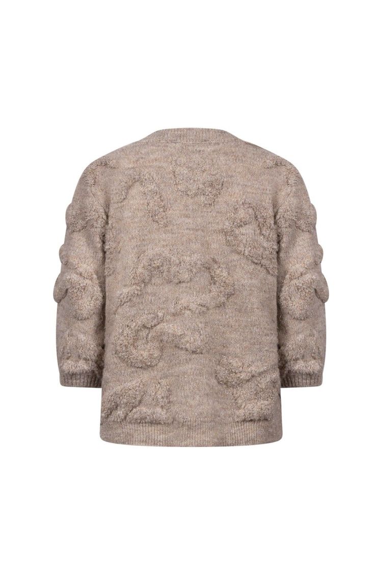 Nukus by Nick Vervoort Vest Beige dames (MAGGY CARDIGAN SS - MAGGY.CARD.SAND) - GL Sport (Sluis)