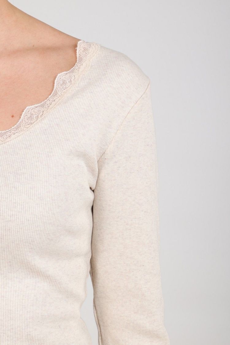 Nukus by Nick Vervoort Top Beige dames (MIKA TOP LACE - MIKA.TOP.SAND) - GL Sport (Sluis)