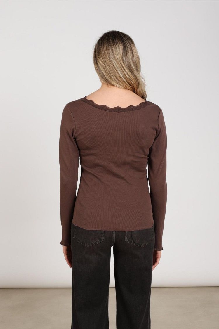 Nukus Top Bruin dames (MIKA TOP LACE - MIKA.TOP.CHOCO) - GL Sport (Sluis)