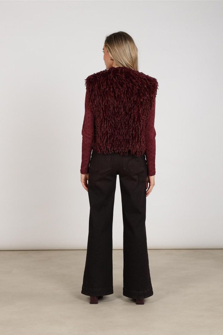 Nukus Gilet Rood dames (MILA GILET FEATHER - MILA.GILET.CHERRY) - GL Sport (Sluis)