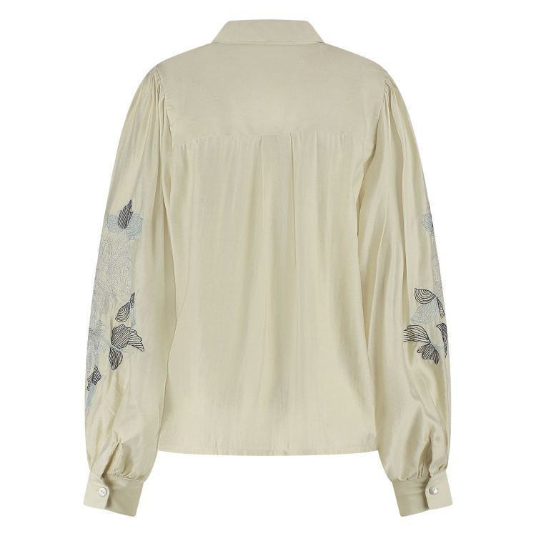 Nukus by Nick Vervoort Blouse Off-white dames (MILANOVA BLOUSE - MILANOVA.BL.OFFW/BLUE) - GL Sport (Sluis)