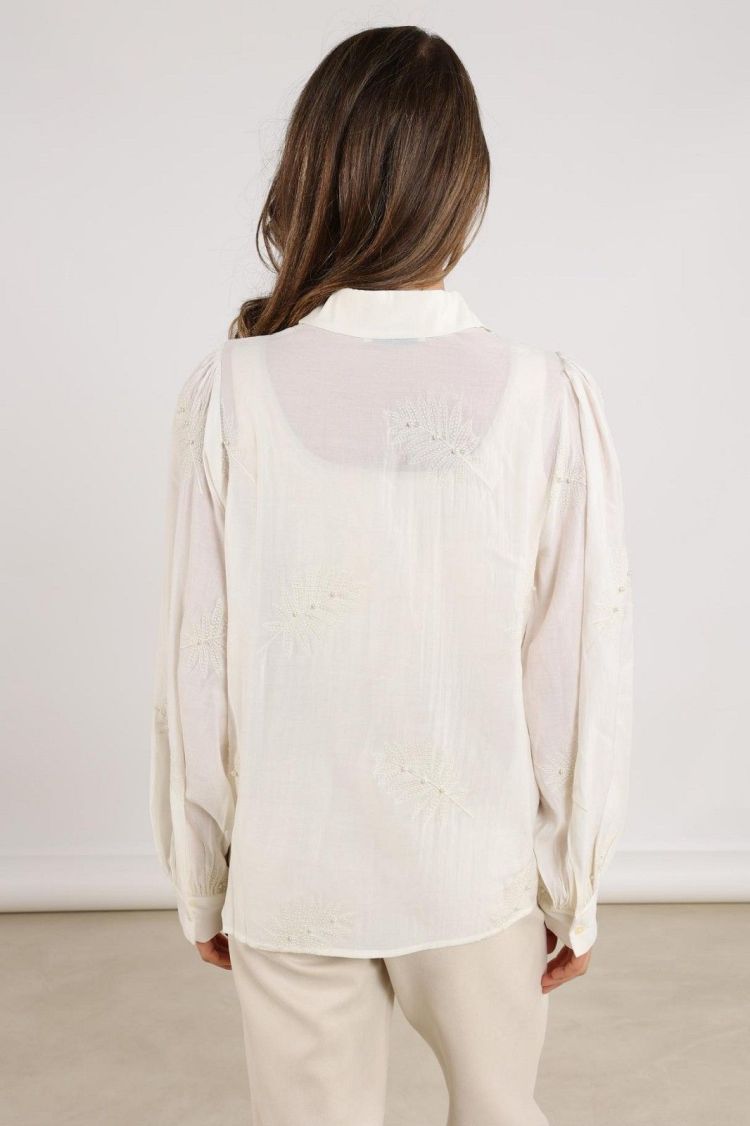 Nukus by Nick Vervoort Blouse Off-white dames (MILANOVA BLOUSE PEARL - MILANOVA.BL.OFFWHITE) - GL Sport (Sluis)