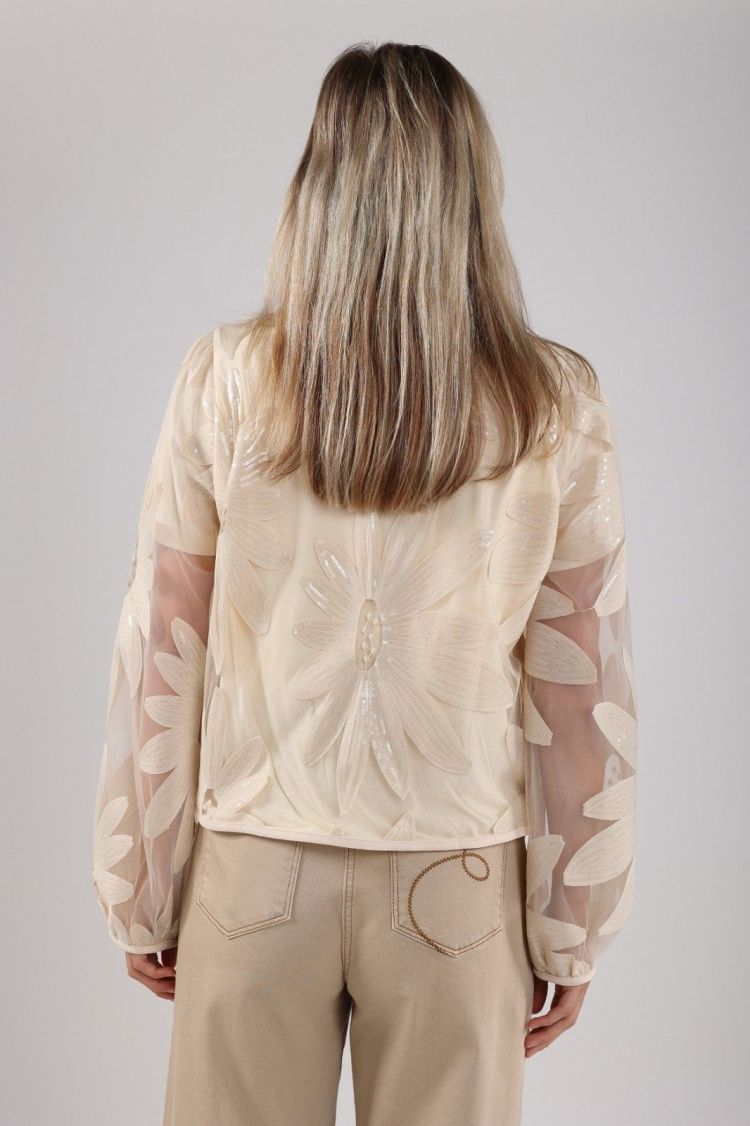 Nukus by Nick Vervoort Vest Beige dames (MILLIE CARDIGAN PAILLET - MILLIE.CARDIGAN.SAND) - GL Sport (Sluis)