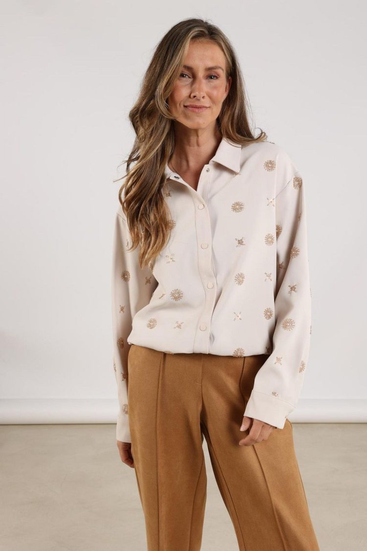 Nukus by Nick Vervoort Blouse Off-white dames (NEWPORT BLOUSE EMBROIDERY  - NEWPORT.BL.OFFWHITE) - GL Sport (Sluis)