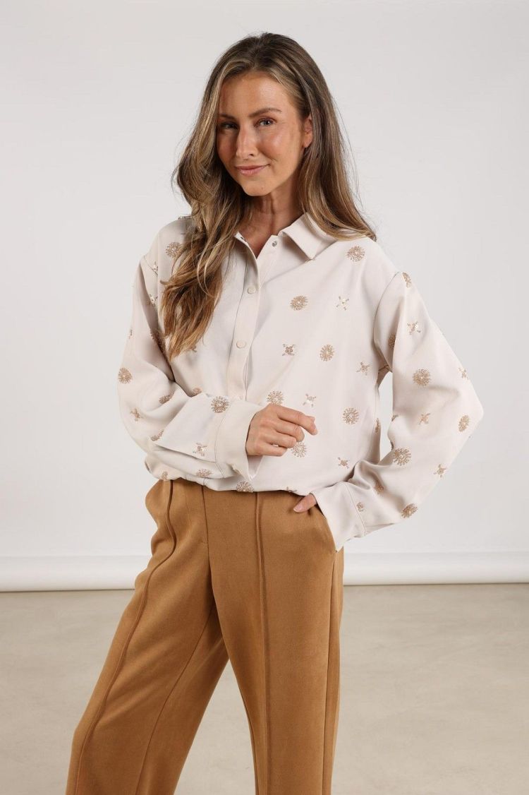 Nukus by Nick Vervoort Blouse Off-white dames (NEWPORT BLOUSE EMBROIDERY  - NEWPORT.BL.OFFWHITE) - GL Sport (Sluis)
