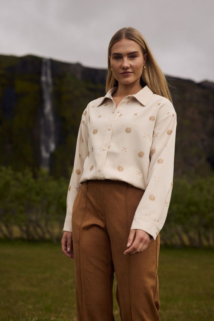 Nukus by Nick Vervoort Blouse Off-white dames (NEWPORT BLOUSE EMBROIDERY  - NEWPORT.BL.OFFWHITE) - GL Sport (Sluis)