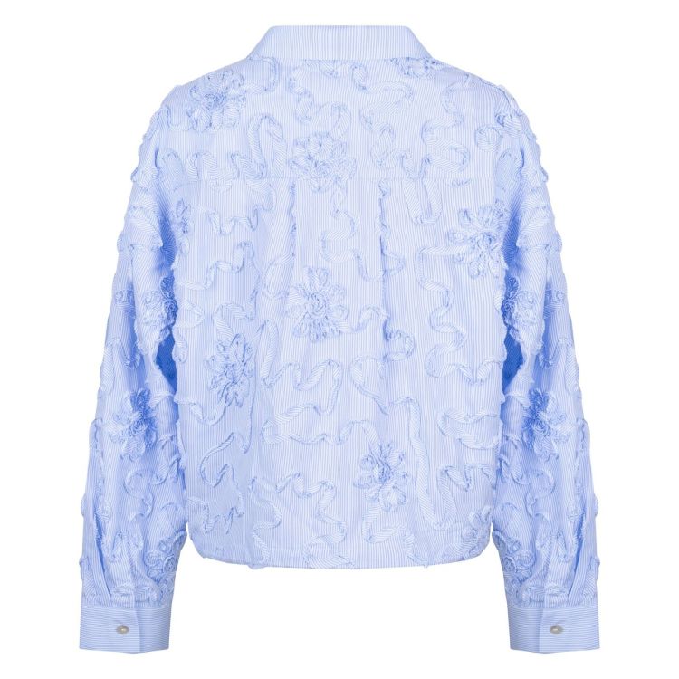 Nukus by Nick Vervoort Blouse Blauw dames (NEWPORT BLOUSE STRIPE - NEWPORT.BLOUSE.CLOU) - GL Sport (Sluis)