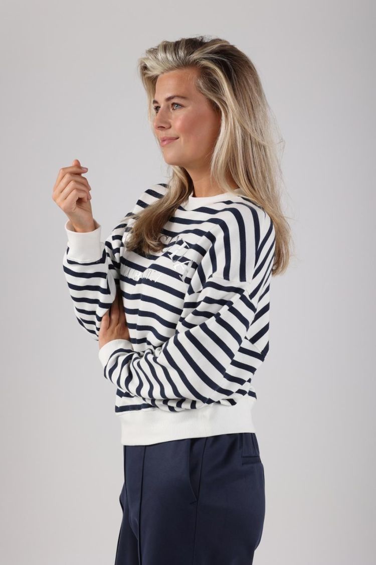 Nukus by Nick Vervoort Sweater Off-white dames (NOA PULLOVER - NOA.PULL.OFFWHIT/NAVY) - GL Sport (Sluis)