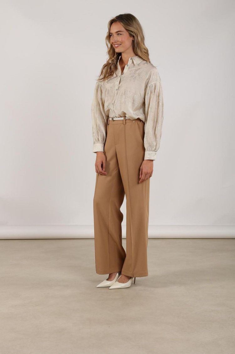 Nukus by Nick Vervoort Blouse Off-white dames (NOLA BLOUSE EMBROIDERY - NOLA.BLOUSE.OFFW/GOLD) - GL Sport (Sluis)